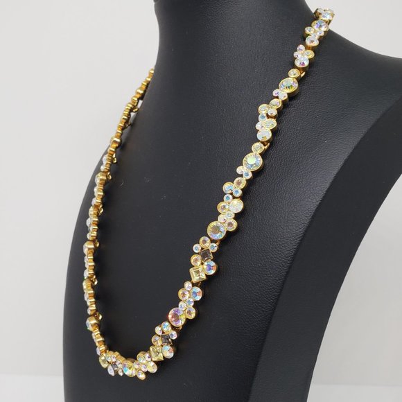 Givenchy GORGEOUS Multi-Color Adjustable Chain Gold Toned Necklace - Picture 3 of 13